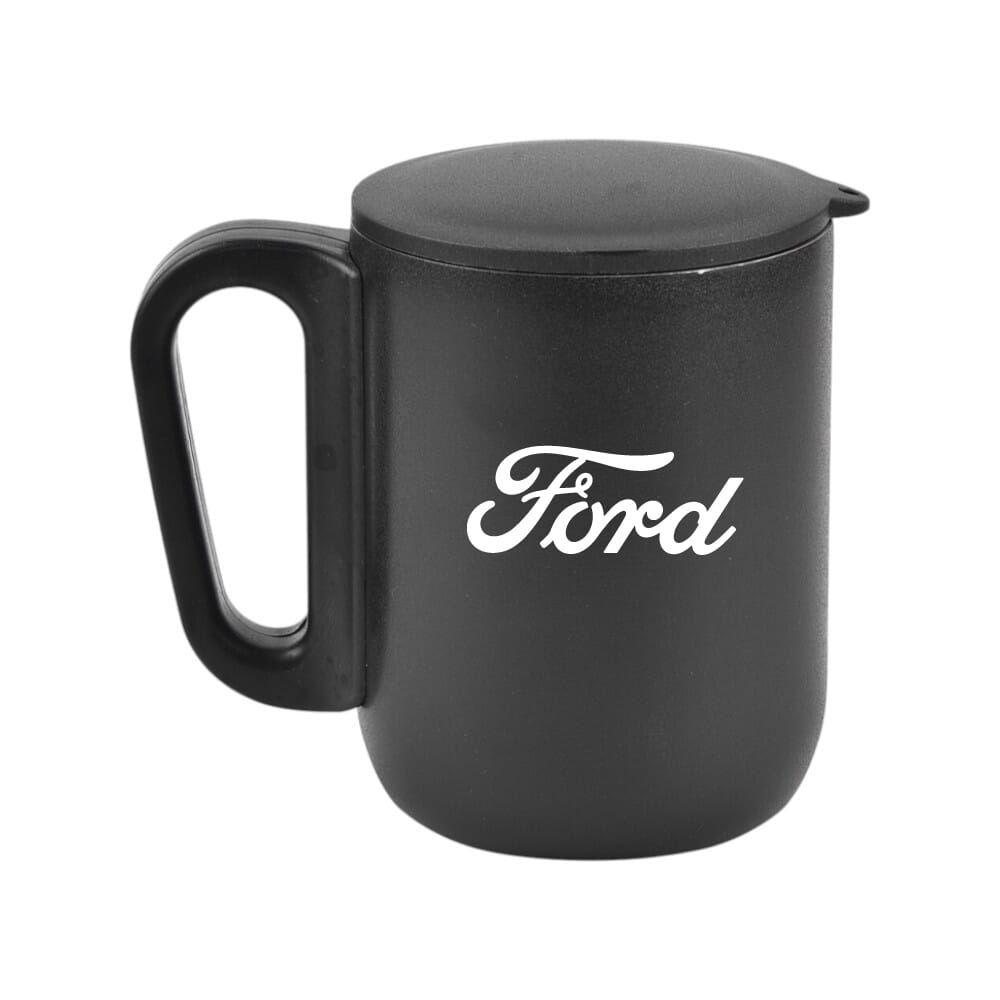 Lisbon Jr Stainless Travel Mug- Black- 180ml